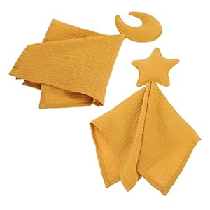 Milisten 2 Stück Mond und Stern Kuscheltücher