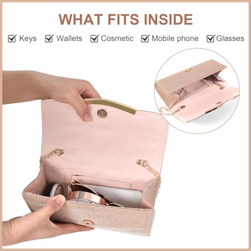 Clutches für Damen Hochzeit Tasche, Damen Clutch Elegante Cross Body Umhängetasche Abendtaschen Damen Clutches Tasche Women's Clutches Envelope Handtasche für Party Bankett Prom Mama Freundin – Bild 6
