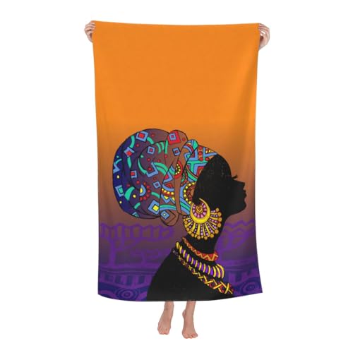 Toalla de ducha de mujer africana: secado rápido sin pérdida de color 2