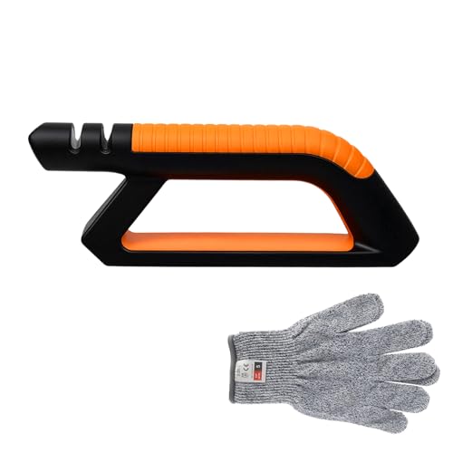 HX-pyahgtv Messerschärfer für Garten Kompakt & Praktisch Multi-Schärfer für Rasenmäher Gartenscheren Äxt Heckenschere Astscheren Outdoor- und Küchenmesser