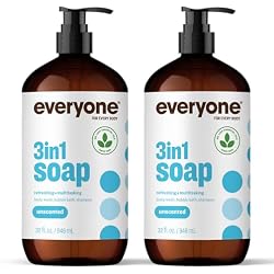 Everyone 3-in-1 Soap Body Wash Shampoo Bubble Bath Unscented 32oz 2pk | Everyone 3-in-1 Soap Body Wash Shampoo Bubble Bath Unscented 32oz 2pk