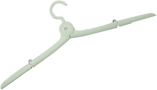 Amazon Co Jp トラベルハンガー折りたたみ式ハンガー再利用可能なプラスチック製ハンガー家庭用旅行アウトドアキャンプグリーン 人気 巧みで魅力的 ホーム キッチン