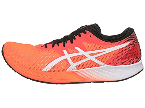 asics(アシックス) Men's Hyper Speed Running Shoes, 11.5, Sunrise RED/White