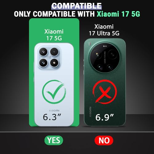 Image of TheGiftKart Tough Armor Bumper Back Cover Case for Xiaomi 17 5G | Kickstand & Ring Holder | 360 Degree Protection Back Cover Case for Xiaomi 17 5G (PC & TPU, Rotating Camera Cover, Black)