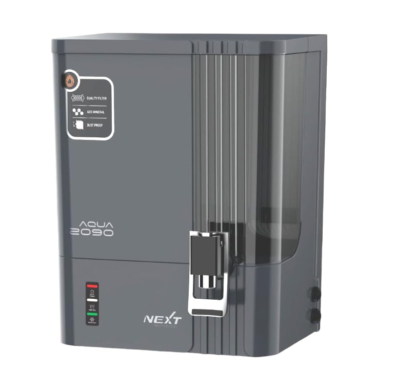 AQUA 2090 Advanced Technology Copper RO+UV+UF+TDS Controller+Zinc Water Purifiers (10L Detachable Storage Tank), Suitable for Borewell, Tanker & Municipal Water For Household & Office Uses (Black)