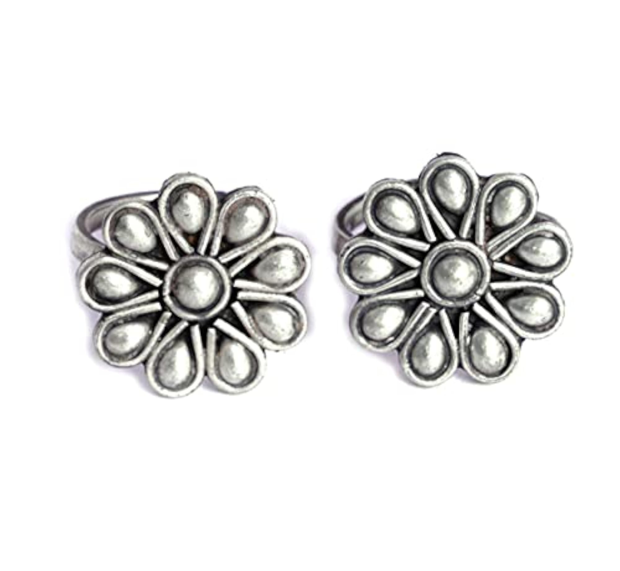 925 Sterling Silver Mini Flower Toe Ring