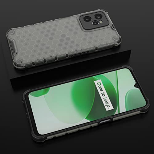 Image of Glasgow | for Realme C35 Stylish Look Pattern Back Case Cover for Realme C35 - Black