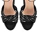 onlymakerheels Platform Chunky Sandals Peep Toe Ankle Strap High Heels Black size9