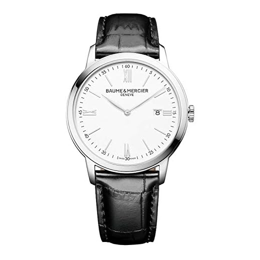 Baume et Mercier Classima esfera blanca 42mm reloj para hombre 10414