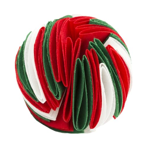 Milisten 犬のスニッフィングボール 犬の歯ブラシ 犬の匂いトレーニングマット 鼻のトレーニング スニッフィング ボール 犬のおやつのおもちゃ 噛む犬 毛虫 犬用スナッフルボール フェルト布