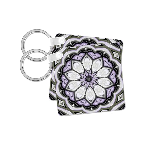 Porte-clés floral lilas 3dRose pour ne plus perdre vos clés dans votre sac