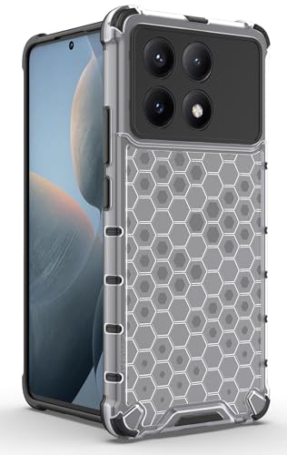 Image of Glasgow Back Case Cover Compatible with [ Poco X6 Pro 5G ] (Stylish Design) - Transparent