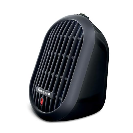 Honeywell HeatBud Ceramic Space Heater, Black – Energy Efficient Ceramic Heater with Two Heat Settings for Home, School or Office