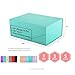 PACKHOME 5 Gift Boxes 9x6.5x3.8 Inches, Bridesmaid Boxes, Rectangle Collapsible Boxes with Magnetic Lids for Gift Packaging (Matte Turquoise, Grain Texture)