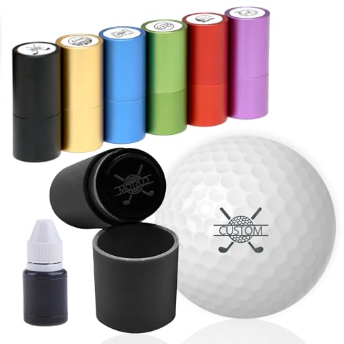 xrlsg Custom Golf Ball Stamp Personalized Self-Ink Golf Ball Stamper Monogram Ball Marker