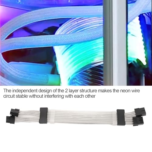 Câble d'extension d'alimentation GPU Argb pour sublimer votre setup gaming de nuit - 4