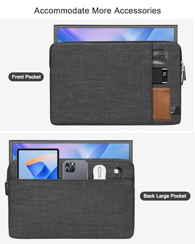 Étui moniteur portable 44.3 cm rembourré anti-choc et rayures