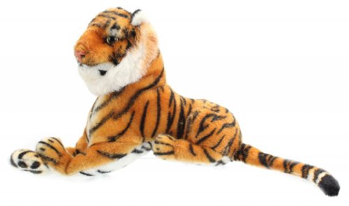 Image of Tickles Tiger Stuffed Soft Plush Animal Toy for Kids Boys & Girls Birthday Gifts (Color: Brown Size: 45 cm)