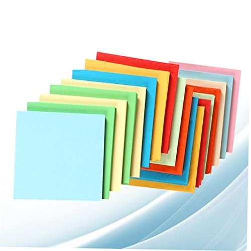 TEHAUX 500 Pçs Projetos De Origami Papel De Construção Papel Dobrável Papel De Origami Para Papel Co