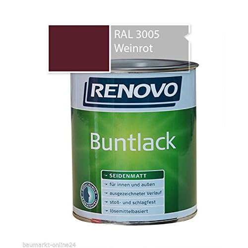Buntlack 750 ml RAL 3005 Weinrot Seidenmatt Renovo