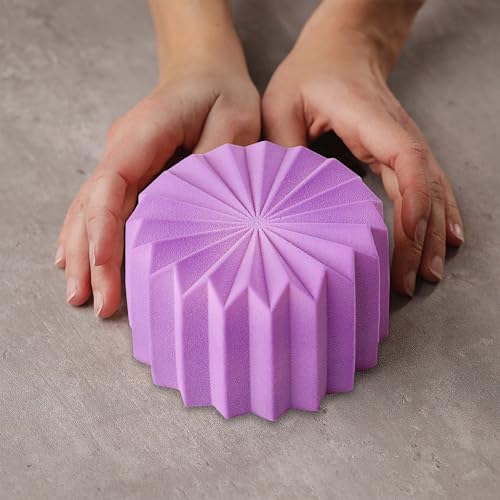 Image of MoldBerry Origami Silicone Bento Cake Mold - 7.5cm Deep Non-Stick Mini Baking Pan for Cakes, Cheesecakes, Cupcakes, Muffins, Tarts & Chocolates - Reusable, Flexible Mold (Pack 1)