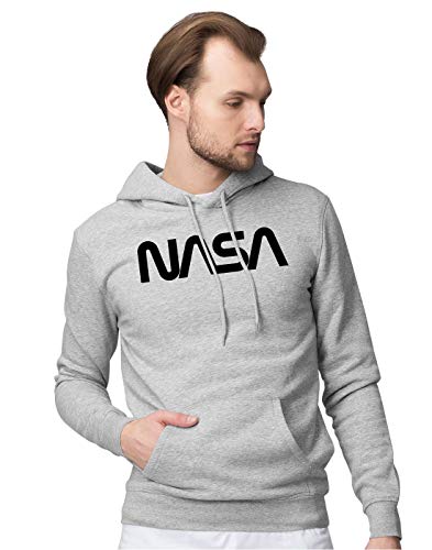 BLAK TEE Hombre Official Classic NASA Worm Logo Capucha L