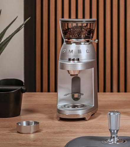 Smeg, Coffee Grinder CGF02SSEU Conical Stainless Steel ...