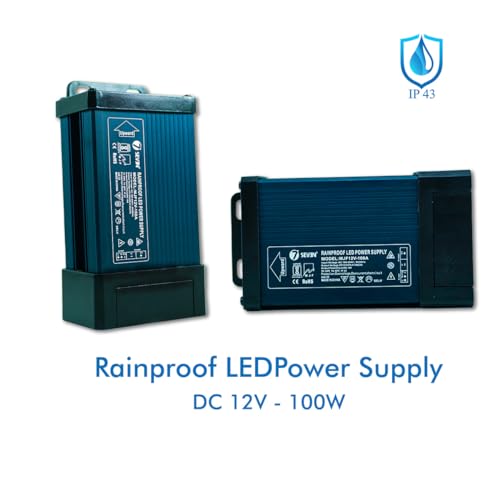 7SEVEN® SMPS 12v 100w Power Supply Weather Proof Rainproof Suitable for LeD Signage, Strip Light, Decorate Lite, Surveillance CCTV Camera &... - Image 5