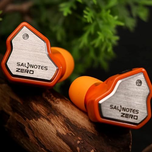 Image of Concept Kart 7Hz Salnotes Zero In-Ear Monitor Wired Earphone With 10Mm Dynamic Driver, Metal Composite Diaphragm, Noise Isolation, Detachable Cable, Leatherette Case (Orange, 3.5Mm (No Mic))