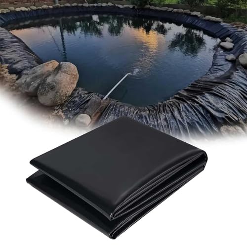 Bâche de bassin préformée PEHD 6 x 6 m grand bassin extérieur et fontaine cascade