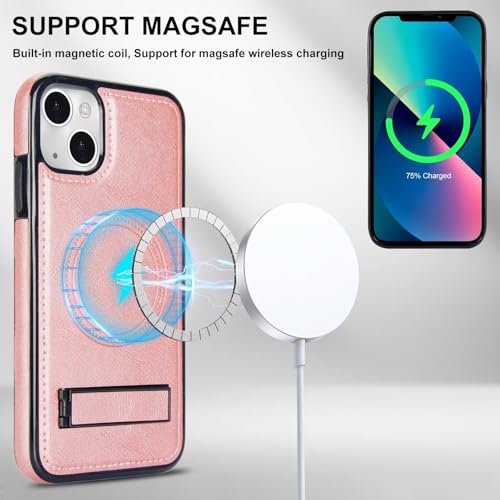 Étui en cuir PU rétro pour iPhone 13 antichoc et ultra léger - 5
