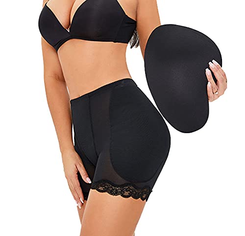Dentelle culotte sans couture avec rembourrage fessier pour galbe fessier