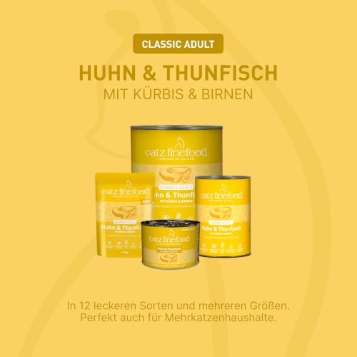 catz finefood Classic Huhn & Thunfisch Katzenfutter nass, 6 x 400g Dose