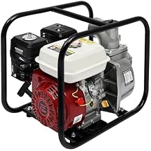 Dfmyhked 3 7.5HP Gas Water Pump, 210cc Engine, 4-Stroke Portable Trash Transfer Pump With 98ft Head & Air-Cooled, Gas Powered Water Pump for Garden Irrigation, Greenhouse Planting