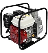 Gasoline Engine Water Pump, 7.5HP 4 Stroke Gasoline Water Pump 3" Portable Gas-Powered Semi-Trash...