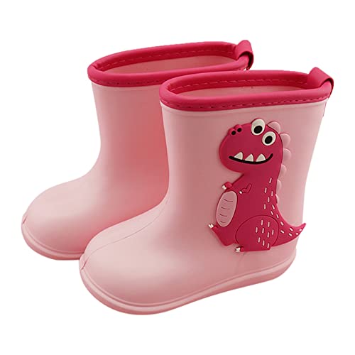 Toddler Rain Boots Kids Baby Cartoo𝐧 Rubber Waterproo𝐟 Rain Non-Slip Shoes Rain Boots Unisex-Child Outdoor Rain Boots