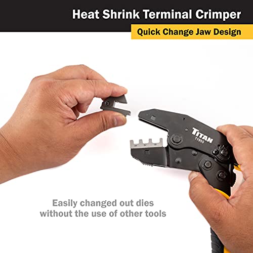 Titan 11955 Ratcheting Heat Shrink Terminal Crimper #TOP4