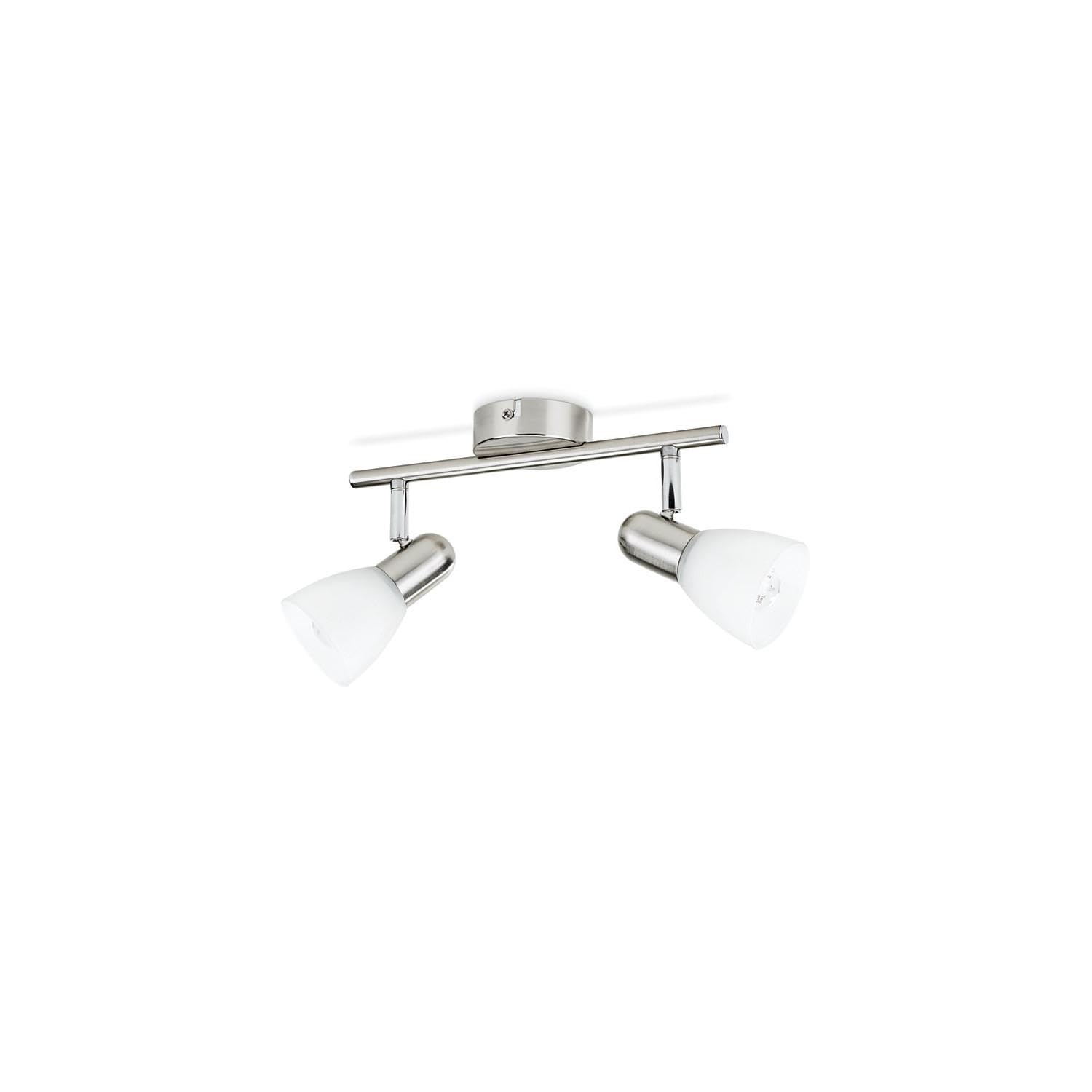 Philips E14 Essentials Burlap Spot Bar/Tube Light, Nickel