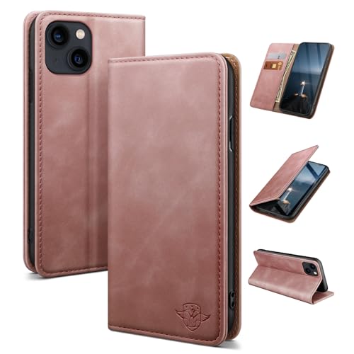 Protection iPhone 13 antichoc 360 avec étui flip cuir magnétique et blocage RFID