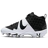 Nike Kids' Force Trout 6 Keystone Baseball Cleats (Black/White, Numeric_4_Point_5)
