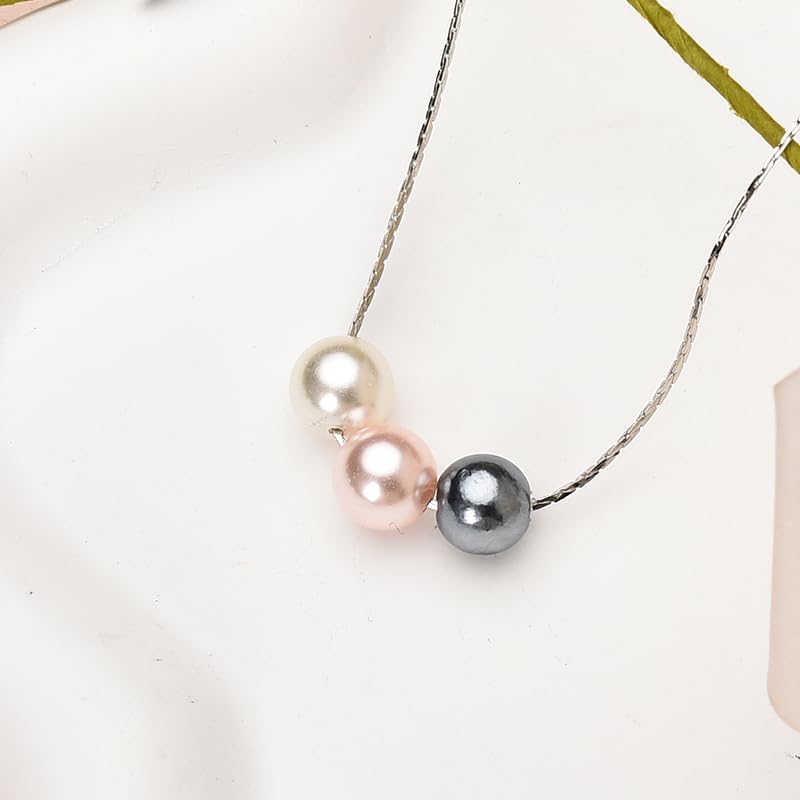 Elegant Birthday Necklace for Women Faux Pearl Choker Necklaces for Women Aesthetic Birthday Gifts for Her Beaded Necklaces - Image 5