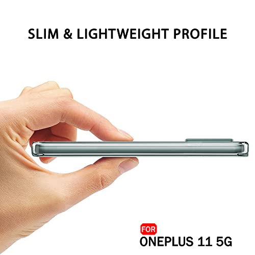 Image of TheGiftKart Best Camera Protection Back Cover Case for OnePlus 11 5G | Ultra Clear Soft Case | Inbuilt Dust Plugs & Anti-Slip Grip | Slim & Protective Back Case Cover for OnePlus 11 5G (Transparent)