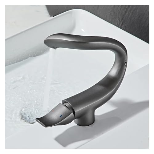 Mitigeur de lavabo anti-calcaire à levier unique pour eau chaude et froide - 7