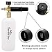 Twinkle Star Short Pressure Washer Gun with Foam Cannon, High Pressure Car Wash Foam Gun with 1/4 Inch Quick Connector, 5 Pressure Washer Nozzle Tip, 1 Liter
