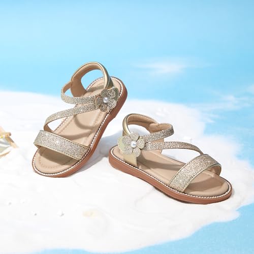 Image of Kiderence Toddler Girls Sandals Little Girls Kids Summer Shoes Toddler Sandals