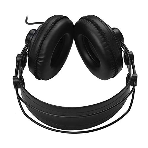 KIKIRon Gaming-Headset Dynamische Headset Semi-Open-Entwurf for Recording Überwachung Music Appreciation Spiel DJ Spielen Gaming-Headset mit 3D-Surround-Sound (Farbe : Black, Size : One Size) Cover
