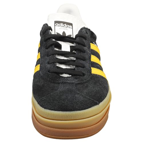 adidas Women's Gazelle Bold Shoes Sneaker, Core Black/Bold Gold/Cloud White, Size 103