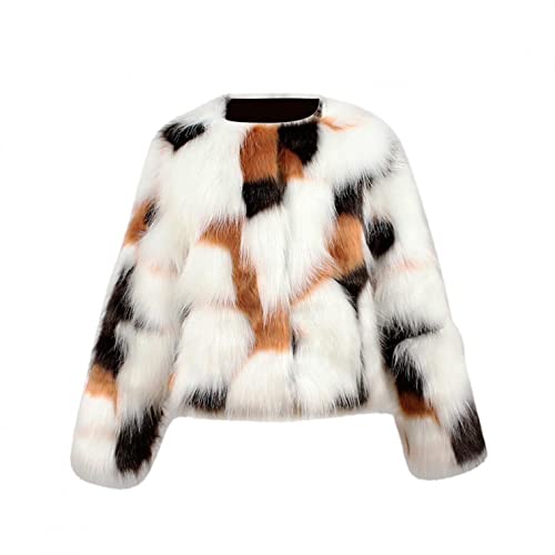 Moonker Girls Coat 3-8 Years Old,Toddler Girls Kids Autumn Winter Warm Clothes Faux Fur Leopard Thick Jacket Outwear2