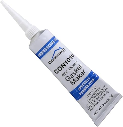 Miniatura 4 de Construct Pro - Sellador de silicona transparente 100% RTV, tubo de 3 onzas