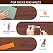 16+4P Wood Filler Sticks with 1P Box, 1P Knife, 1P Scraper and 1P Rag, Pletpet 16 Color Furniture Crayon Touch Up Wood Filler Nail Hole Wax Sticks for Repairing Scratches and Nail Holes (16p)